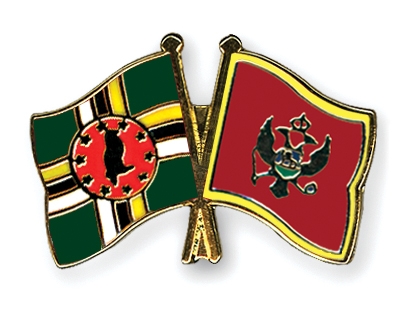 Fahnen Pins Dominica Montenegro