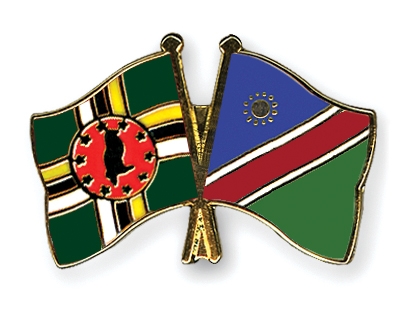 Fahnen Pins Dominica Namibia