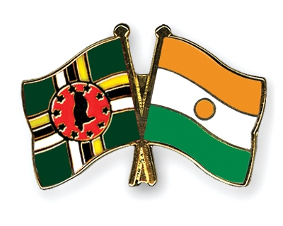 Fahnen Pins Dominica Niger