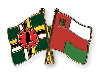 Fahnen Pins Dominica Oman