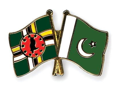 Fahnen Pins Dominica Pakistan