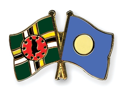 Fahnen Pins Dominica Palau