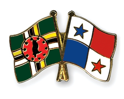 Fahnen Pins Dominica Panama