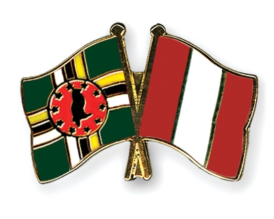 Fahnen Pins Dominica Peru