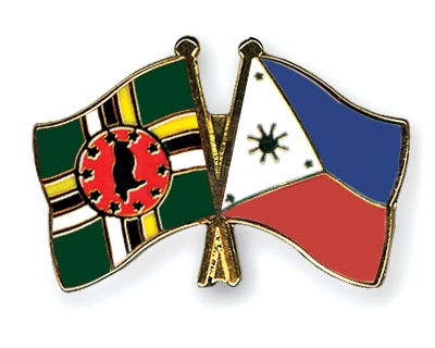 Fahnen Pins Dominica Philippinen