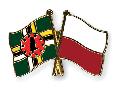 Fahnen Pins Dominica Polen