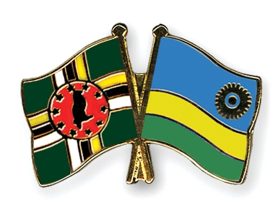 Fahnen Pins Dominica Ruanda