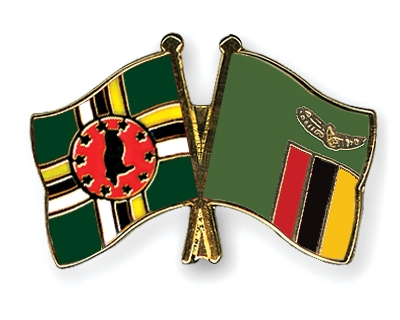 Fahnen Pins Dominica Sambia