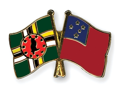 Fahnen Pins Dominica Samoa