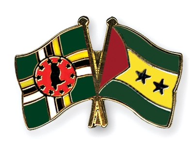 Fahnen Pins Dominica Sao-Tome-und-Principe