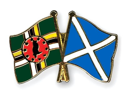 Fahnen Pins Dominica Schottland