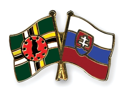 Fahnen Pins Dominica Slowakei