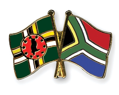 Fahnen Pins Dominica Sdafrika