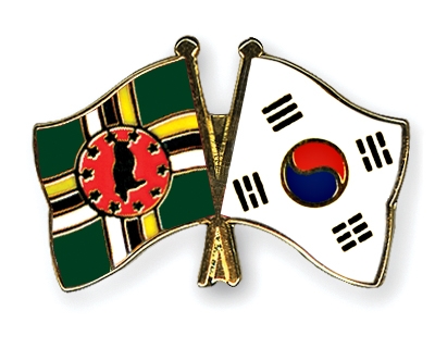 Fahnen Pins Dominica Sdkorea