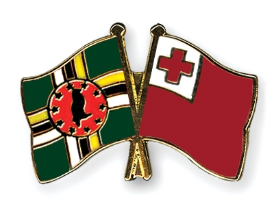 Fahnen Pins Dominica Tonga