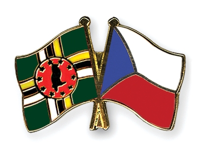 Fahnen Pins Dominica Tschechische-Republik
