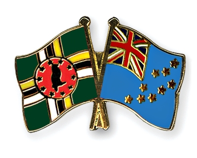 Fahnen Pins Dominica Tuvalu