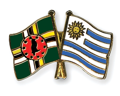 Fahnen Pins Dominica Uruguay