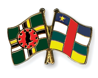 Fahnen Pins Dominica Zentralafrikanische-Republik
