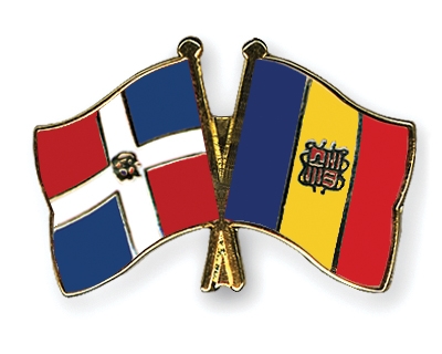 Fahnen Pins Dominikanische-Republik Andorra