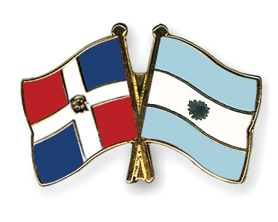 Fahnen Pins Dominikanische-Republik Argentinien