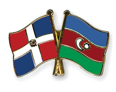 Fahnen Pins Dominikanische-Republik Aserbaidschan