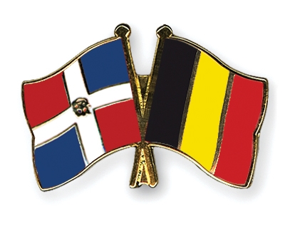 Fahnen Pins Dominikanische-Republik Belgien