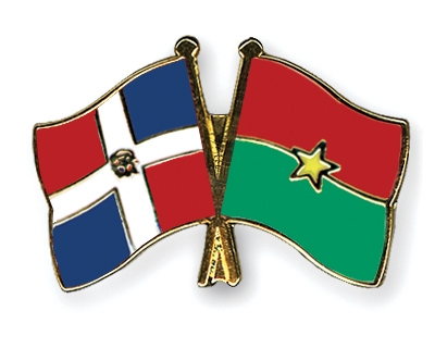 Fahnen Pins Dominikanische-Republik Burkina-Faso