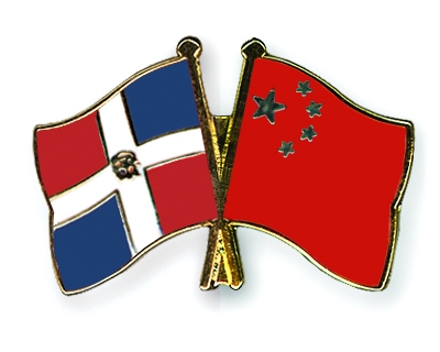 Fahnen Pins Dominikanische-Republik China