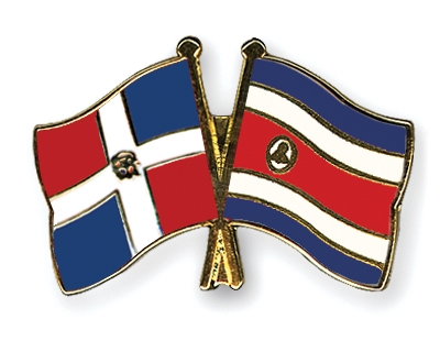 Fahnen Pins Dominikanische-Republik Costa-Rica