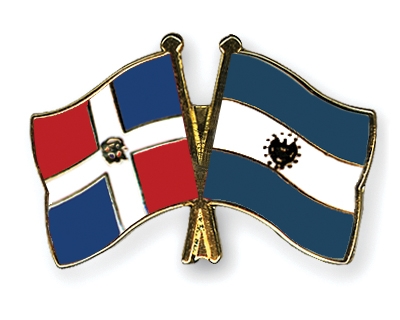Fahnen Pins Dominikanische-Republik El-Salvador