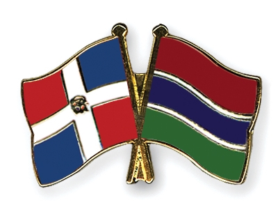 Fahnen Pins Dominikanische-Republik Gambia