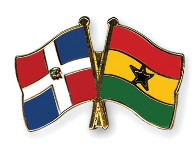 Fahnen Pins Dominikanische-Republik Ghana
