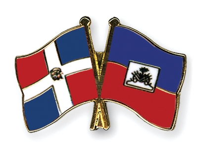 Fahnen Pins Dominikanische-Republik Haiti