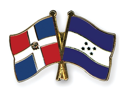 Fahnen Pins Dominikanische-Republik Honduras