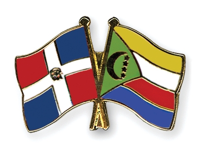 Fahnen Pins Dominikanische-Republik Komoren
