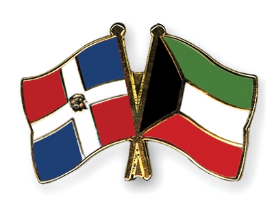 Fahnen Pins Dominikanische-Republik Kuwait
