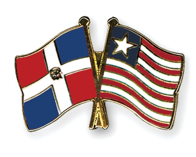Fahnen Pins Dominikanische-Republik Liberia