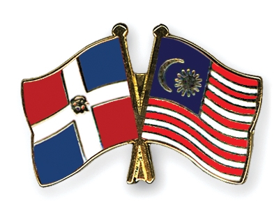 Fahnen Pins Dominikanische-Republik Malaysia