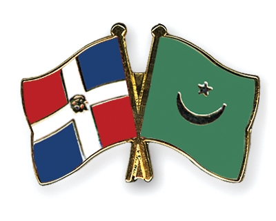 Fahnen Pins Dominikanische-Republik Mauretanien