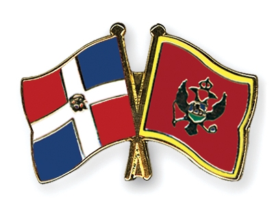 Fahnen Pins Dominikanische-Republik Montenegro