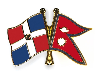 Fahnen Pins Dominikanische-Republik Nepal