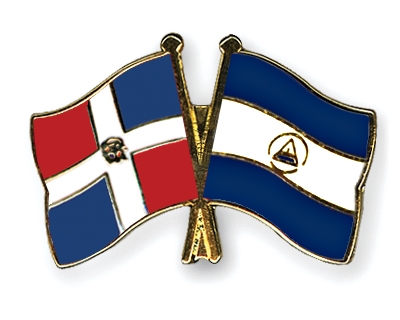 Fahnen Pins Dominikanische-Republik Nicaragua