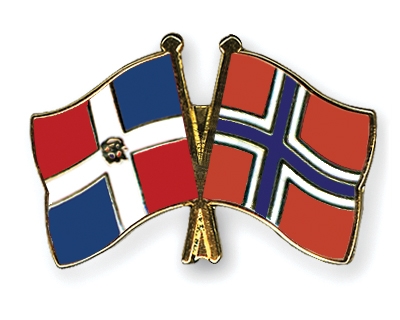 Fahnen Pins Dominikanische-Republik Norwegen