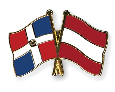 Fahnen Pins Dominikanische-Republik sterreich