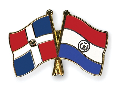 Fahnen Pins Dominikanische-Republik Paraguay