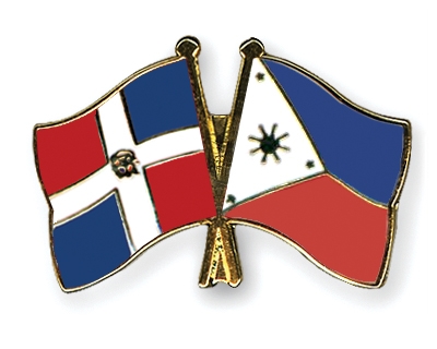 Fahnen Pins Dominikanische-Republik Philippinen