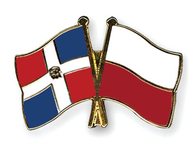 Fahnen Pins Dominikanische-Republik Polen