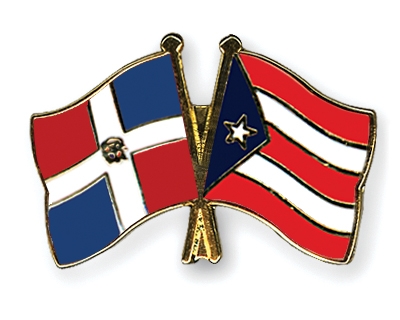 Fahnen Pins Dominikanische-Republik Puerto-Rico