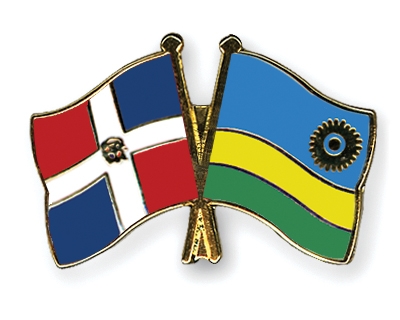 Fahnen Pins Dominikanische-Republik Ruanda